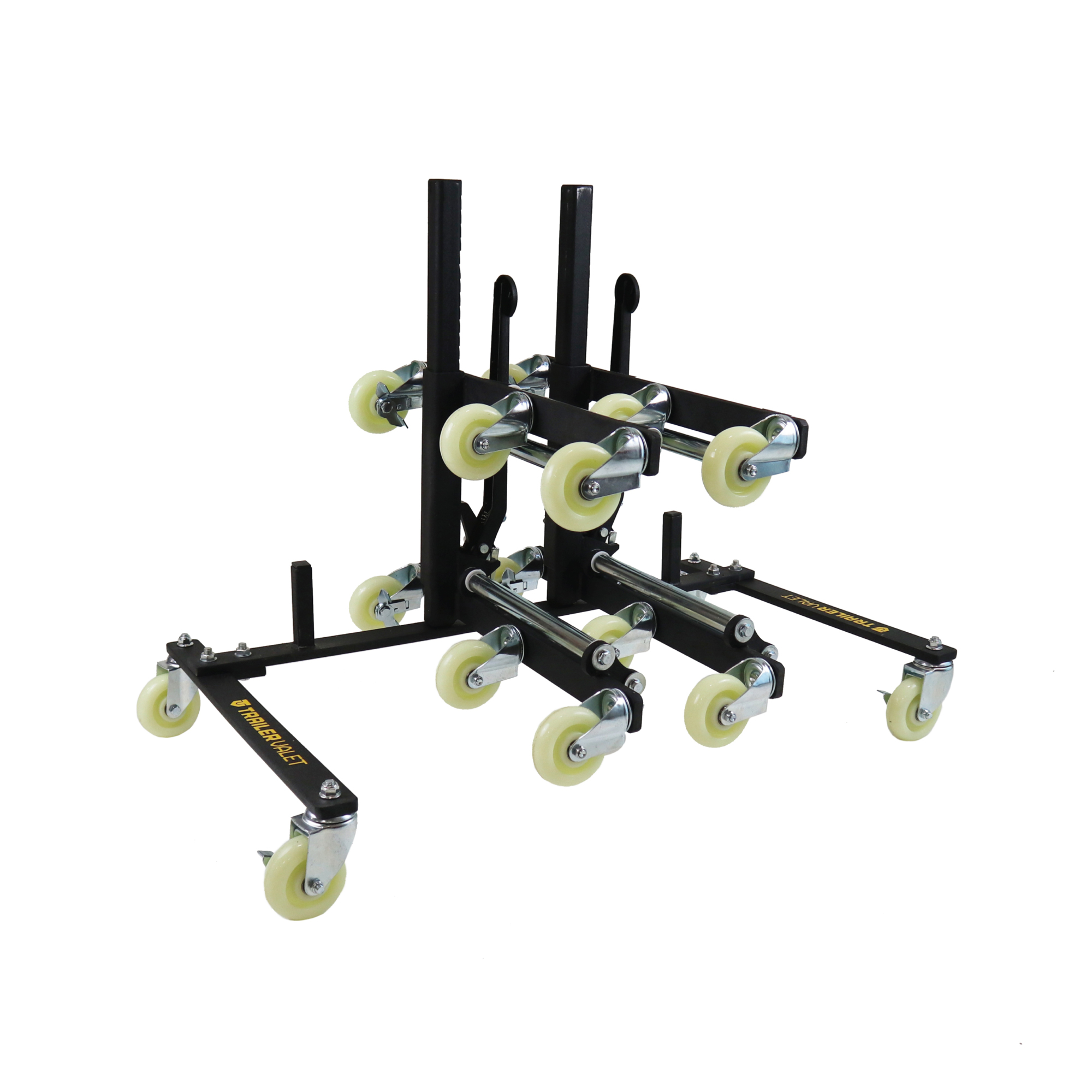 Trailer Valet TVWDXK Heavy Duty 6 Wheel Tire Dolly 2 Pack with Dolly Storage Rack Model# TVWDXK1